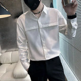 KPOP Fashion Style Harajuku Slim Fit Tops Loose All Match Casual Shirt Outerwear Stand Collar Solid Button Long Sleeve Blusa