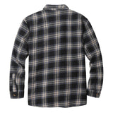 Casual camisas de hombre Winter Thick Plaid Shirts For Men Long Sleeve Sherpa Lined Shirt Fleece Jacket