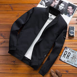 Prowow Men's Jacket Spring and Autumn Korean Fit Solid Coat Men's Youth Large Jacket Men's Clothing