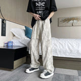 Fashion Niche Design Pants Men Trend Sag Sense Plankton Handsome Straight Leg Wide Leg Pants High Street Personality Sports Pant