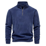 Brand Quality Thicken Warm Fleece Jacket for Men Zipper Neck Pullover Men's Sweatshirt Soft Shell Mens Jacket