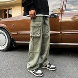 High Street Chaopai Casual Multiple Pockets Hip-hop Cargo Pants Man Fashion Autumn Youth Trend All-match Male Trousers