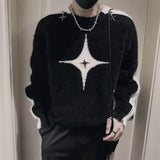 Autumn Winte New Fashion Round Neck Long Sleeve Pullovers Men's Clothing Color Blocking Knitting Casual Loose All-match Sweaters