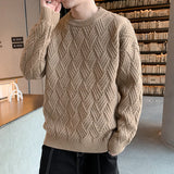 4 Color Sweaters Men Pure  Twisted Daily Simple Japanese Style Pullovers All-match Warm Autumn Comfortable Knitted Casual