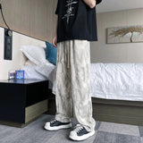 Fashion Niche Design Pants Men Trend Sag Sense Plankton Handsome Straight Leg Wide Leg Pants High Street Personality Sports Pant