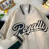 Hip Hop Harajuku Fashion Streetwear Bomber Jacket Women Y2k Korean Oversized Baseball College Uniform Varsity Coat Clothes