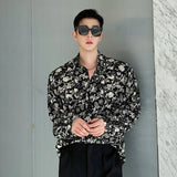 Spring Shirt New Fashion Printing Single Breasted Lapel Long Sleeve Male Tops Casual Men's Clothing Personalized