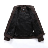 Vintage Fleece Leather Jacket Winter Motorcycle PU Men Warm Multi-pocket Leather Zipper Autumn Outwear Jackets Coat Male