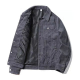 Men's Jackets Spring Autumn Fashion Casual Corduroy Jackets Vintage Loose Outwear Coats For Male Tops Plus Size