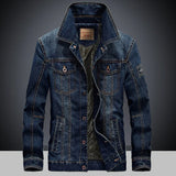 New Men's Denim Jacket Top Clothing Spring Autumn Winter European and American Lapel Plus Size Jacket Trendy Men's Jacket