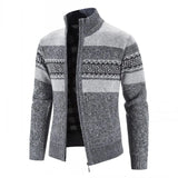 New Men's Sweaters Autumn Winter Warm Cashmere Wool Zipper Cardigan Sweaters Man Casual Knitwear Sweatercoat Male Clothe