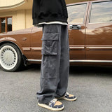 High Street Chaopai Casual Multiple Pockets Hip-hop Cargo Pants Man Fashion Autumn Youth Trend All-match Male Trousers