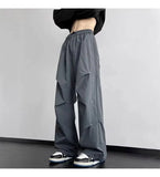 American Men's Summer Parachute Baggy Cargo Pants Straight Track Sweatpants Korean fashion Clothes Streetwear y2k pants