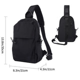 Casual Men Chest Bag New Solid Business Outdoor High Quality Shoulder Bag Oxford Waterproof Multilayer Fashionable Small Satche