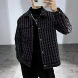 Autumn/winter New Lapels Slims Your Smooth Silhouette Plaid Jacket Versatile Couple's Jacket Loose Fit Other Material