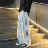 Straight Man Sweat Pants Jogger Casual Baggy Tracksuit Men's Sweatpants Bottoms Wide Leg Young La Summer Training Plain Trousers