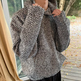 Autumn Clothing Men's Luxury Harajuku Texture Hooded Sweatshirt Casual Fashion Long Sleeve Vintage Pocket Hoodie