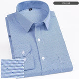 New in shirt elegants cotton long-sleeve shirts for men slim fit Casual plain shirt plaid designer tops soft houndstooth clothes