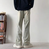 Pants Men's Casual Pants Retro Micro Flared Jeans Men's Pants Trendy Ins Versatile Loose Straight Tube Thin Style