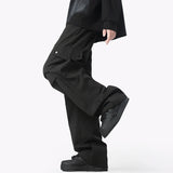 Cargo Pants Men Jogging Casual Pants Men's Black Y2K Baggy Pants Oversized Wide Leg Trousers Multi-Pocket Fashion Sweatpants