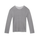 Korean Style Men's T-shirt Hollow Out Round Neck Autumn New Long Sleeve Trend Soild Color Male Pullover Clothing