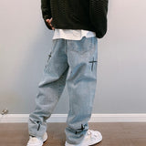 Jeans Men Wide Leg Cargo Pants Streetwear Baggy Men Korean Fashion Loose Straight Male Clothing Y2K Hip Hop Style Male Trousers