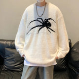 Harajuku High Street Mohair Spider Sweater Men Women Fashion Casual Loose Senior Sense Niche Design Couple Mink Cashmere Sweater