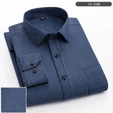 New in shirt elegants cotton long-sleeve shirts for men slim fit Casual plain shirt plaid designer tops soft houndstooth clothes