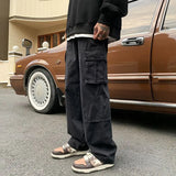 High Street Chaopai Casual Multiple Pockets Hip-hop Cargo Pants Man Fashion Autumn Youth Trend All-match Male Trousers