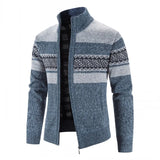 New Men's Sweaters Autumn Winter Warm Cashmere Wool Zipper Cardigan Sweaters Man Casual Knitwear Sweatercoat Male Clothe