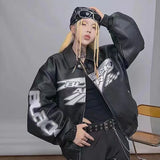 Leather Jacket Men Racing Women Coat Bomber Korean Fashion Hip Hop Vintage Winter Jackets new outfits clothing  Coats Top