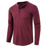 Spring Autumn New Fashion Round Neck Long Sleeve Solid T-Shirts Men's Clothing Slim Bottoming Shirt All-match Korean Chic Tops