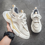 Beige Fashion Men Basketball Shoes Chunky Sneakers for Man Mesh Breathable Non Slip Board Running Sports Shoe Male Rubber Sole 7