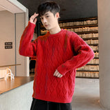 4 Color Sweaters Men Pure  Twisted Daily Simple Japanese Style Pullovers All-match Warm Autumn Comfortable Knitted Casual