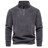 Brand Quality Thicken Warm Fleece Jacket for Men Zipper Neck Pullover Men's Sweatshirt Soft Shell Mens Jacket