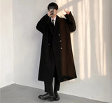 Trench Men Korean Commuting Style High Street Stylish Males Overcoats All-match Handsome Youthful Popular Long Sleeve Autumn New