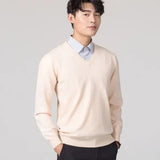 Men's Sweaters V-neck Pullovers Cashmere Knitting Hot Sale Spring Women Sweaters Wool Knitwear High Quality Jumpers Clothes