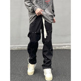 Baggy Cargo Pants Pant Trousers for Men Streetwear Y2k Techwear Man Wide Many Pockets Grey Black Fashion Tactical Jogger Tube