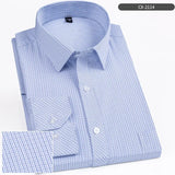 New in shirt elegants cotton long-sleeve shirts for men slim fit Casual plain shirt plaid designer tops soft houndstooth clothes