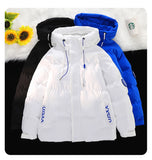 Popular Men's Cotton Clothes Winter Hooded Cotton Jacket New Trendy Brand Warm Cotton Coat Coat Loose Fit