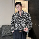 Spring Shirt New Fashion Printing Single Breasted Lapel Long Sleeve Male Tops Casual Men's Clothing Personalized