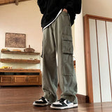 High Street Chaopai Casual Multiple Pockets Hip-hop Cargo Pants Man Fashion Autumn Youth Trend All-match Male Trousers