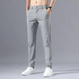 Summer KPOP Fashion Style Harajuku Slim Fit Trousers Loose All Match Thin Style Casual Pants Solid Button Straight Leg Pants