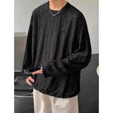 Spring Autumn New Fashion Solid T-Shirts Casual Loose Tees All Match Pullovers O Neck Long Sleeve Korean Style Sweatshirt Tops