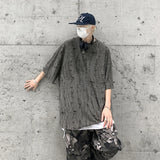 Summer Men's T-shirts Women Oversized Korean Style Casual Seven Sleeves T-Shirt Fashions Harajuku T-Shirt Male Solid Simple Tee