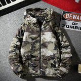 Parkas Camouflage Man Padded Coat Casual Down Jackets for Men Quilted Padding Youthful Clothes Vintage Outerwear in Promotion