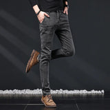 New Men's Slim Jeans Stretch Skinny Multi Pocket Fashion Designer Denim Trousers Male Brand Clothes Pants Streetwear