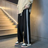 Straight Man Sweat Pants Jogger Casual Baggy Tracksuit Men's Sweatpants Bottoms Wide Leg Young La Summer Training Plain Trousers