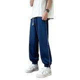 Spring Autumn Elegant Fashion Harajuku Slim Fit Ropa Hombre Loose All Match Sport Casual Pants Straight Cylinder Sweatpants