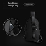 Casual Men Chest Bag New Solid Business Outdoor High Quality Shoulder Bag Oxford Waterproof Multilayer Fashionable Small Satche